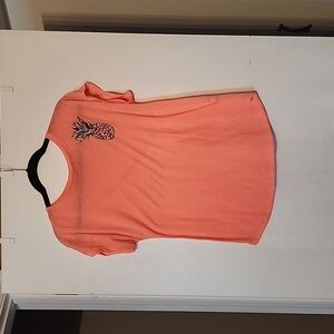 Coral Pineapple Ladies Shirt